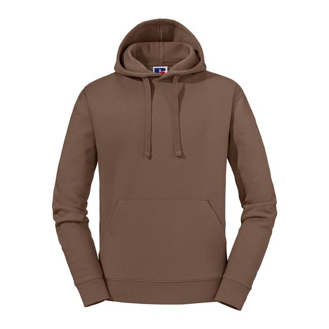 RUS Men Authentic Hoodie Sweater, Mocha, XS