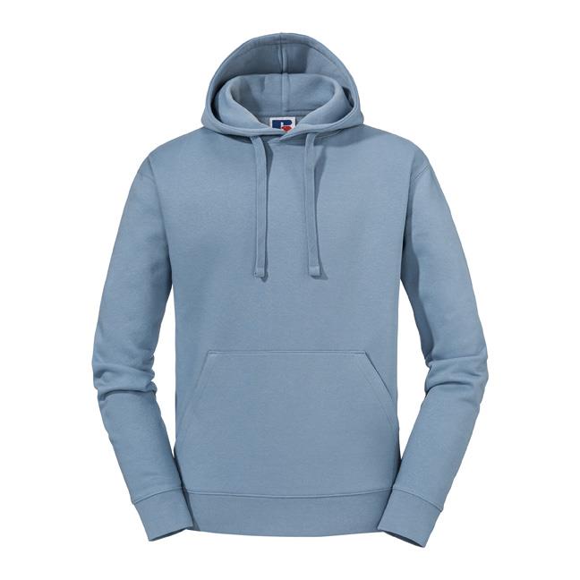 RUS Men Authentic Hoodie Sweater, Mineral Blue, XS