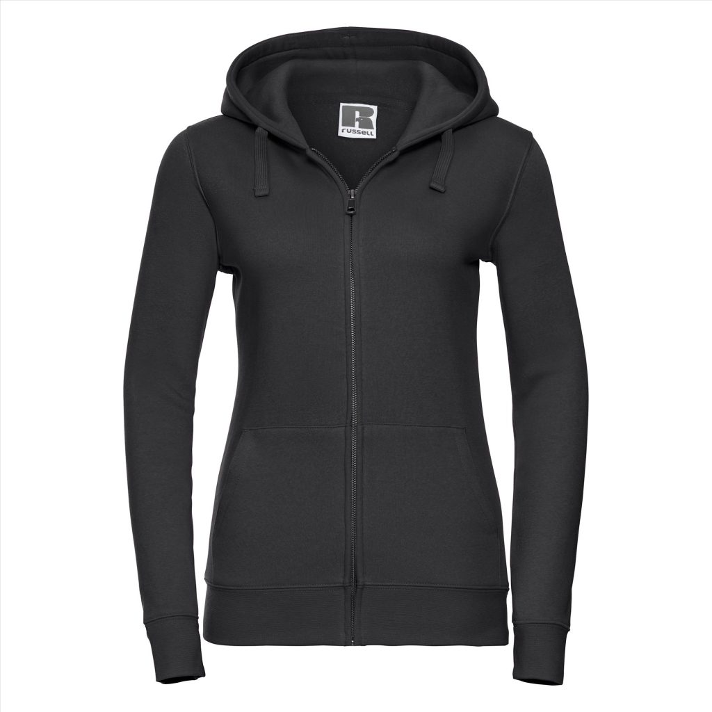 RUS Dames Authentic Zip Hood Jas, Black, XS