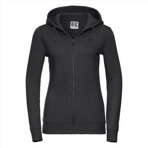 RUS Dames Authentic Zip Hood Jas, Black, XS