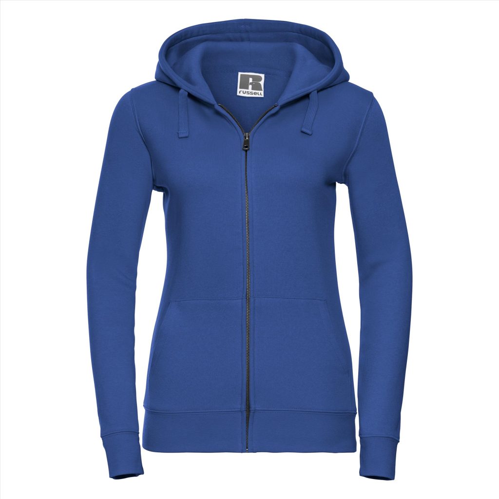 RUS Dames Authentic Zip Hood Jas, Bright Royal, XS