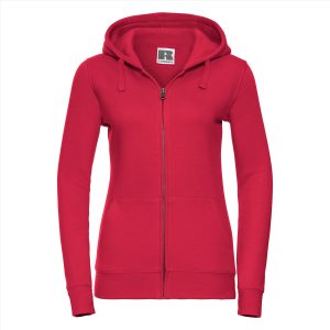RUS Dames Authentic Zip Hood Jas, Classic Red, XS