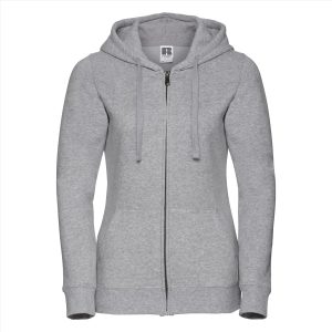 RUS Dames Authentic Zip Hood Jas, Light Oxford, XS