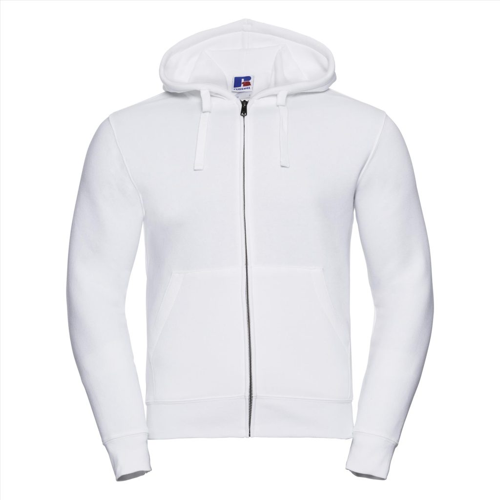 RUS Men Authentic Zip Hood Jas, White, XS