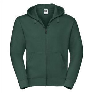 RUS Men Authentic Zip Hood Jas, Bottle Green, XS