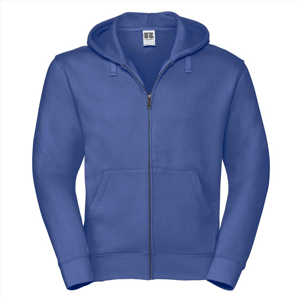 RUS Men Authentic Zip Hood Jas, Bright Royal, XS