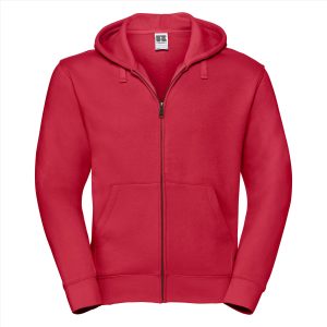 RUS Men Authentic Zip Hood Jas, Classic Red, XS
