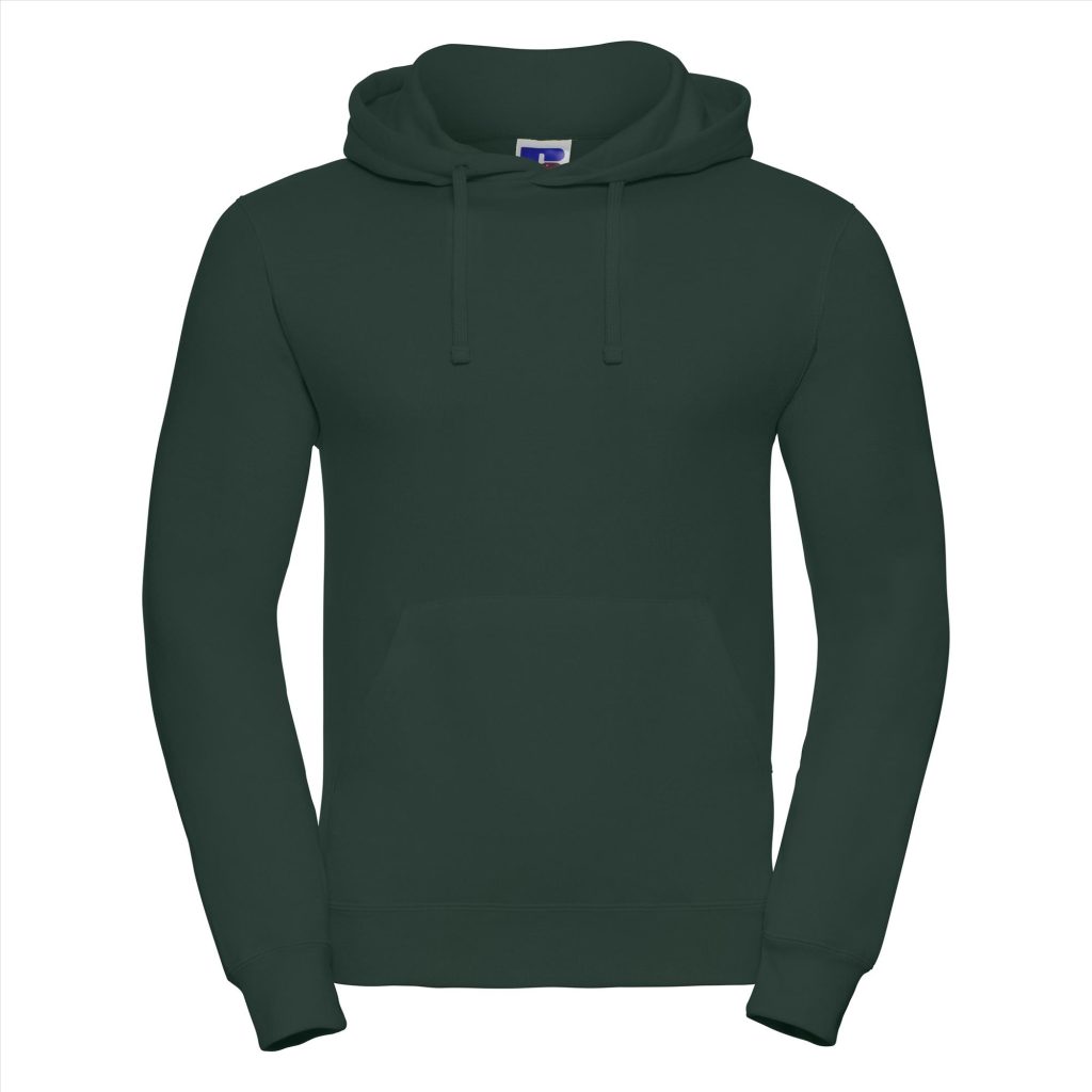 RUS Hoodie Sweatshirt, Bottle Green, XS
