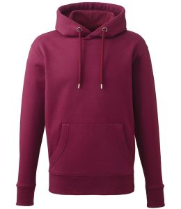 Organic Hoodie, Burgundy, S, Anthem