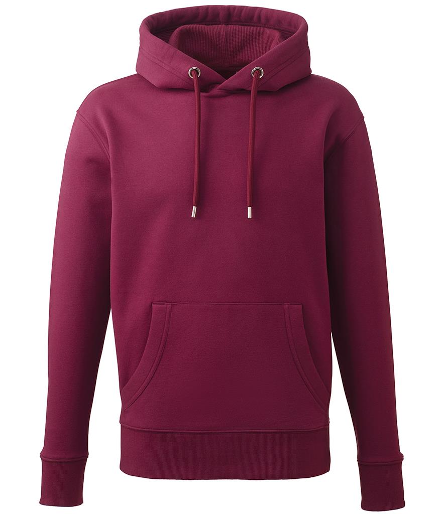 Organic Hoodie, Burgundy, S, Anthem