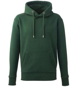 Organic Hoodie, Forest Green, S, Anthem