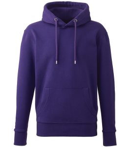 Organic Hoodie, Purple, S, Anthem