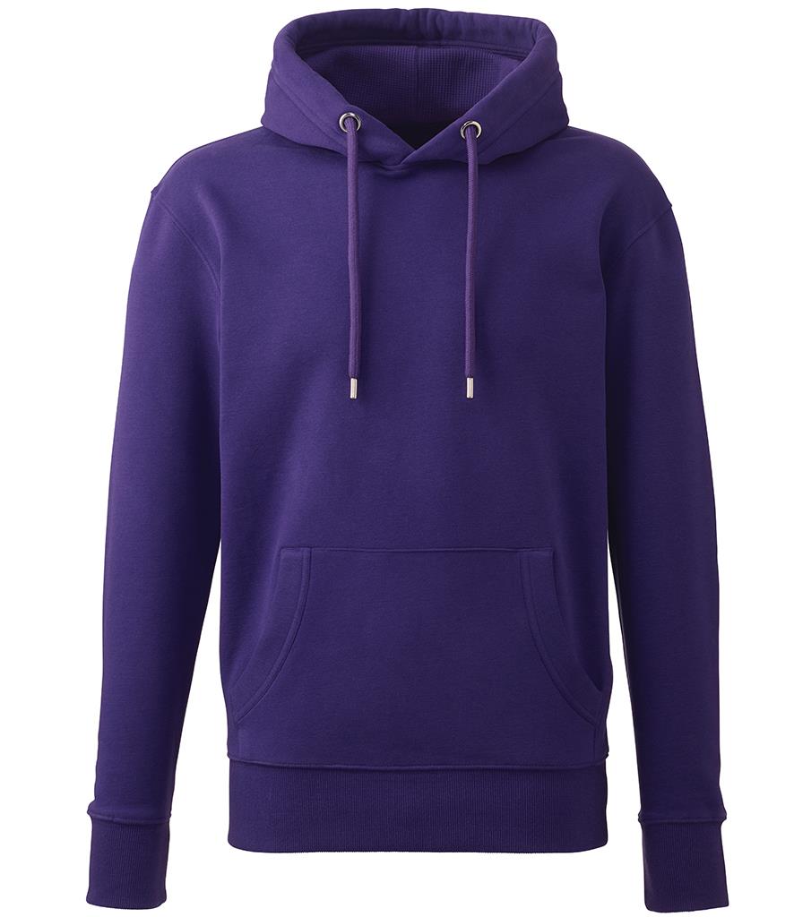 Organic Hoodie, Purple, S, Anthem