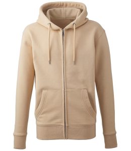 Organic Full Zip Hoodie, Desert Sand, S, Anthem