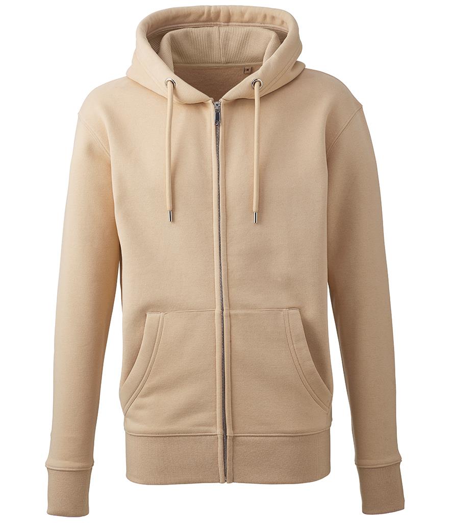Organic Full Zip Hoodie, Desert Sand, S, Anthem