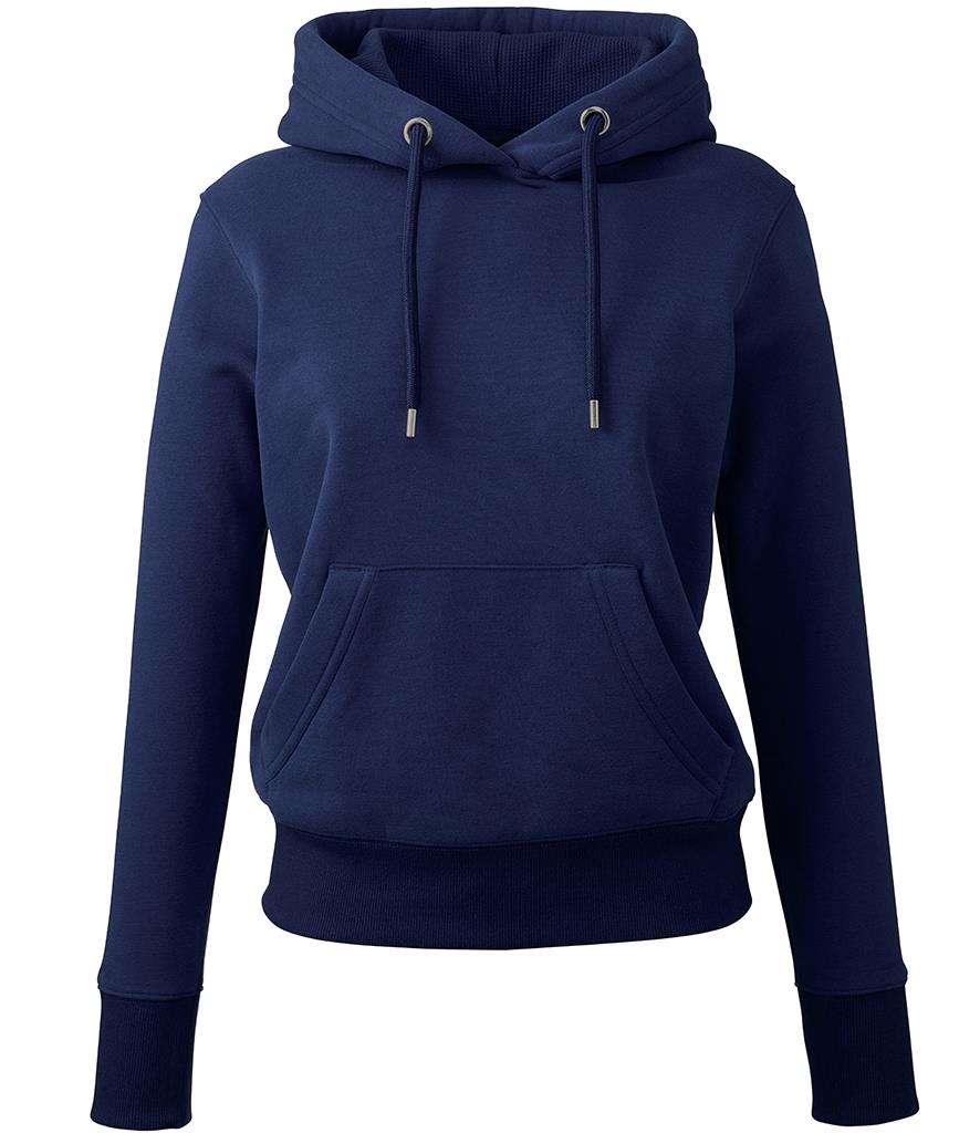 Dames Organic Hoodie, Oxford Navy, XS, Anthem