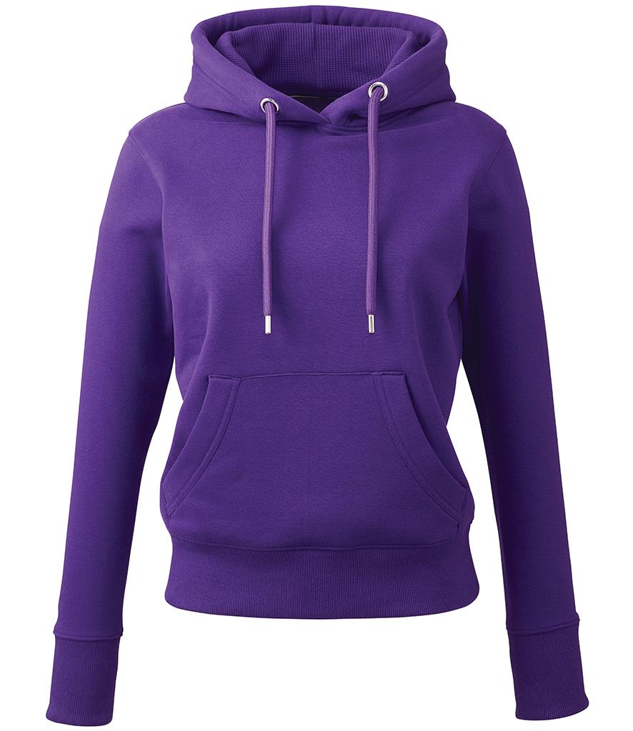 Dames Organic Hoodie, Purple, XS, Anthem