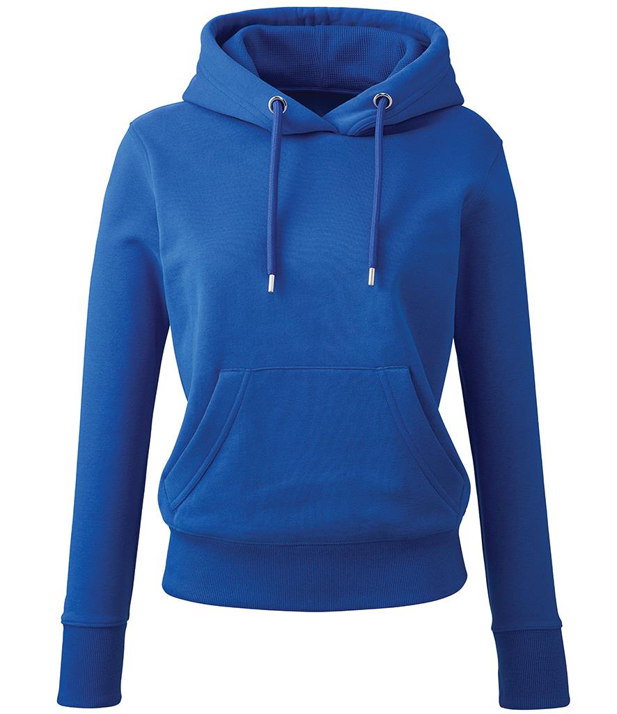Dames Organic Hoodie, Royal Blue, XS, Anthem