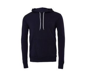 Unisex FLEECE PULLOVER HOODIE, NAVY, XS, BELLA + CANVAS