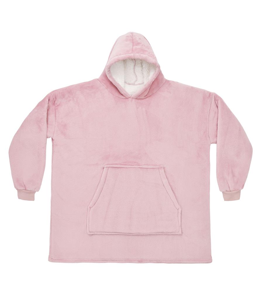 Oversized Hoodie Blanket, Blush Pink, ONE, Brand Lab