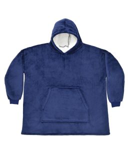Oversized Hoodie Blanket, Navy, ONE, Brand Lab