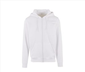 Heavy Zip Hoodie, WHITE, 3XL, BUILD YOUR BRAND