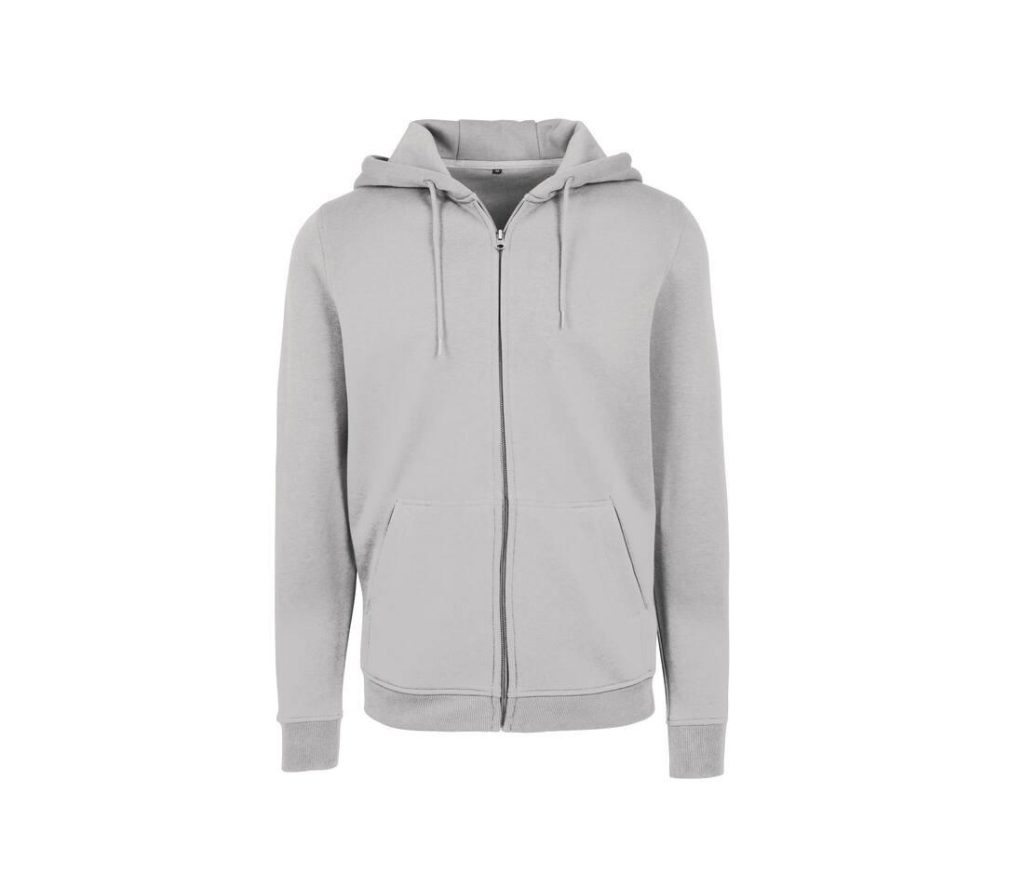 Heavy Zip Hoodie, LIGHT ASPHALT, 3XL, BUILD YOUR BRAND