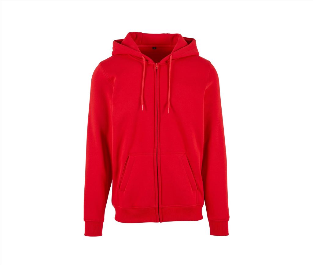Heavy Zip Hoodie, CITY RED, 3XL, BUILD YOUR BRAND