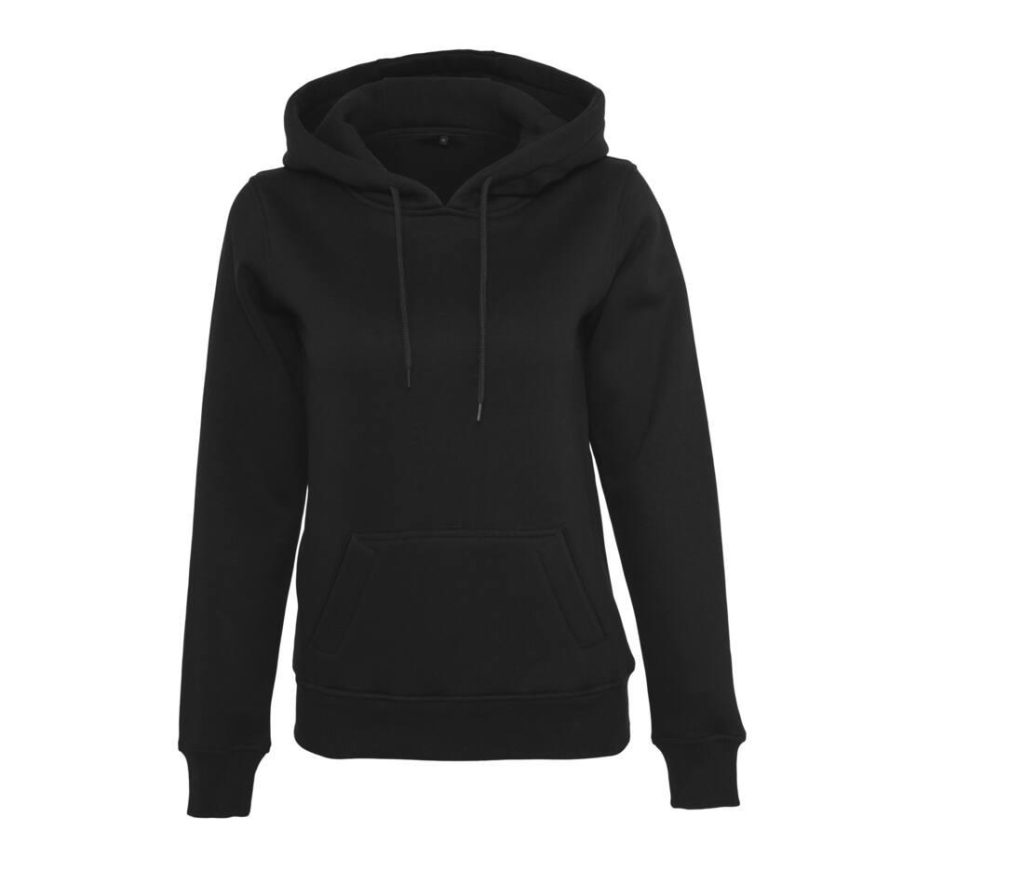 Dames Heavy Hoodie, BLACK, XS, BUILD YOUR BRAND