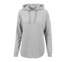 Dames Oversized Hoodie, GREY, L, BUILD YOUR BRAND