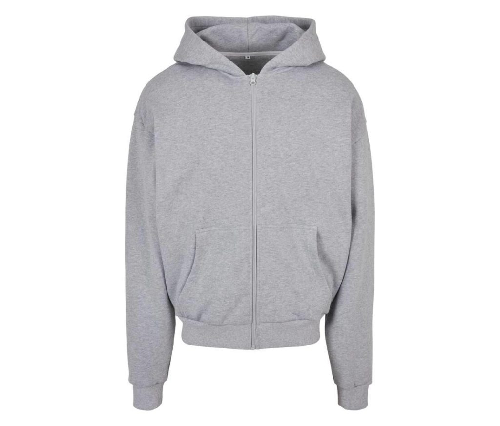 ULTRA Heavy Zip Hoodie, HEATHER GREY, 3XL, BUILD YOUR BRAND
