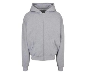ULTRA Heavy Zip Hoodie, HEATHER GREY, 3XL, BUILD YOUR BRAND