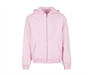 FLUFFY Zip Hoodie, SOFT PINK, 3XL, BUILD YOUR BRAND