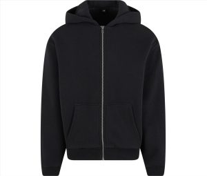 FLUFFY Zip Hoodie, Black, 3XL, BUILD YOUR BRAND