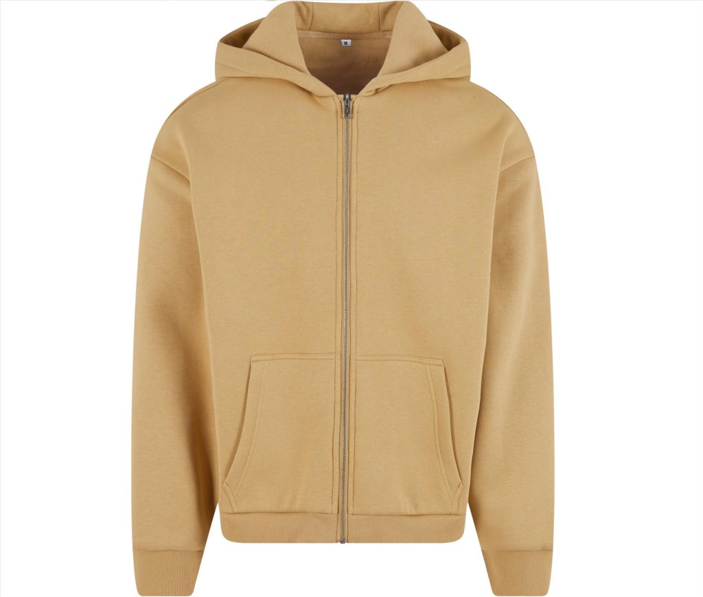 FLUFFY Zip Hoodie, UNION BEIGE, 3XL, BUILD YOUR BRAND