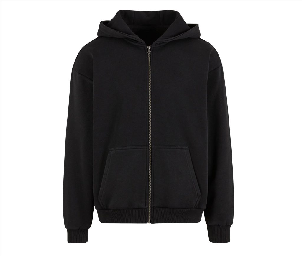 STONEWASH Heavy Zip HOODIE, Black, 3XL, BUILD YOUR BRAND