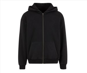 STONEWASH Heavy Zip HOODIE, Black, 3XL, BUILD YOUR BRAND