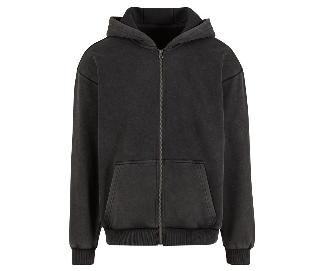 STONEWASH Heavy Zip HOODIE, MAGNET, 3XL, BUILD YOUR BRAND