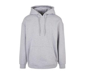 BASIC Oversized Hoodie, HEATHER GREY, 3XL, BUILD YOUR BRAND