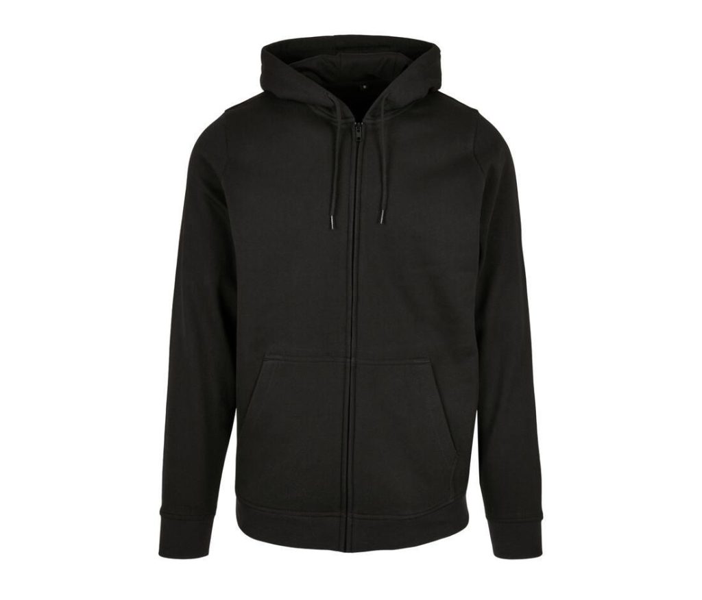 BASIC Zip Hoodie, BLACK, 3XL, BUILD YOUR BRAND