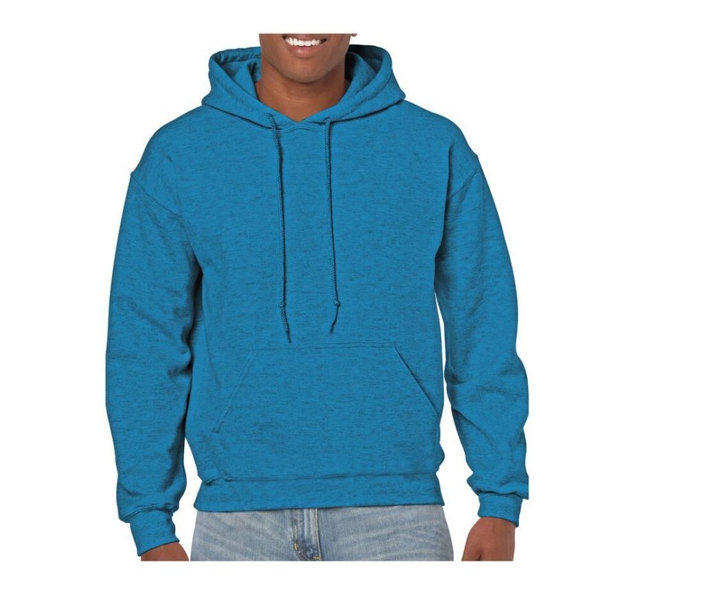 Heavy Blend Volwassenen Hoodie Sweatshirt, ANTIQUE SAPPHIRE, L, GILDAN