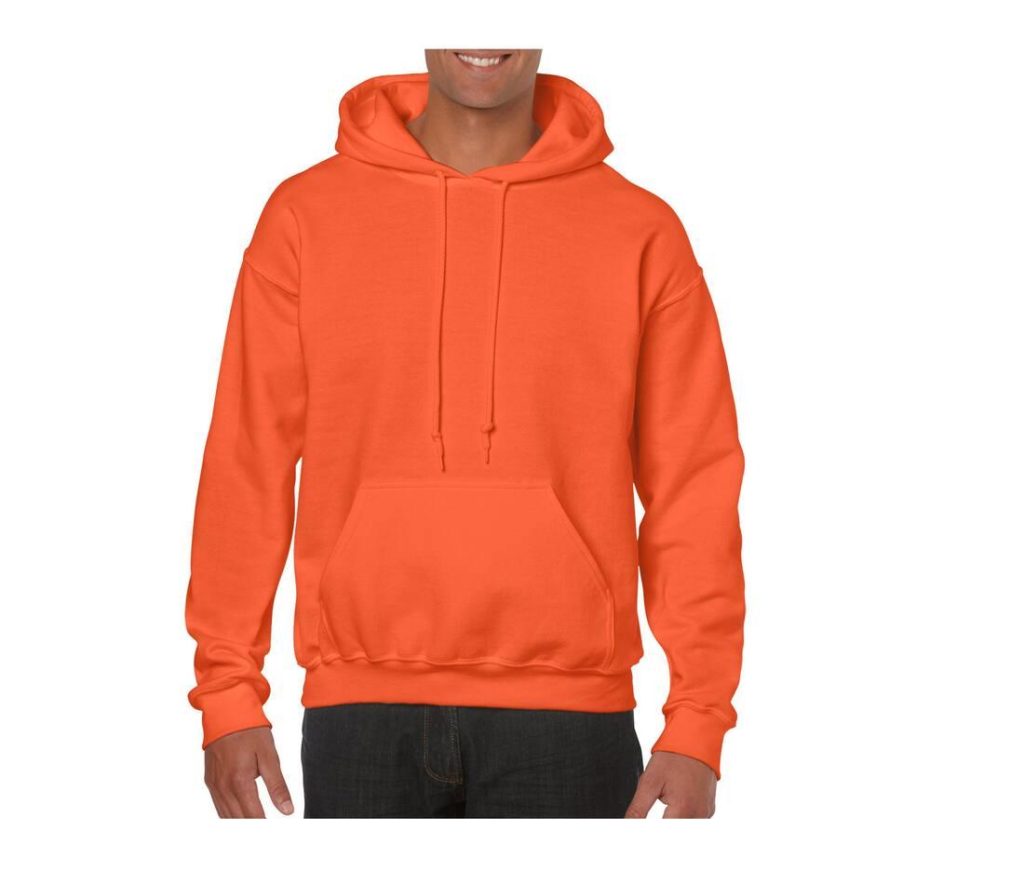Heavy Blend Volwassenen Hoodie Sweatshirt, SAFETY ORANGE, S, GILDAN