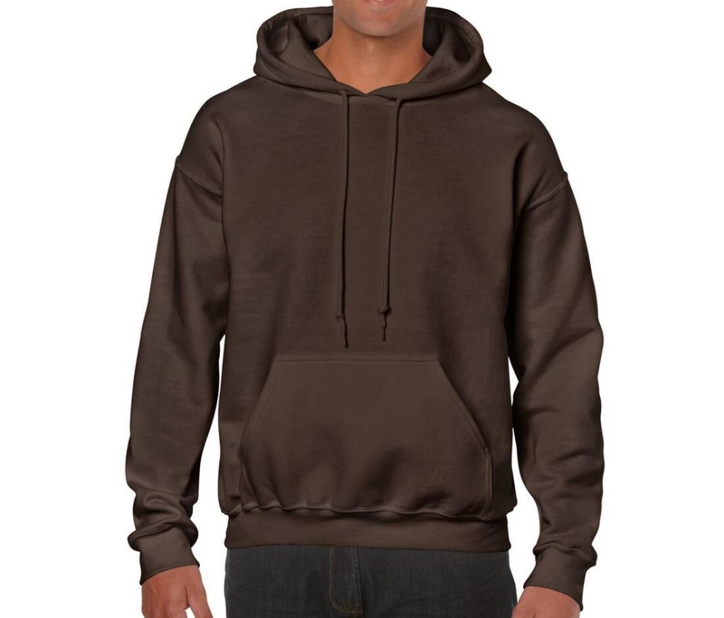 Heavy Blend Volwassenen Hoodie Sweatshirt, DARK CHOCOLATE, L, GILDAN
