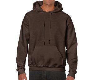 Heavy Blend Volwassenen Hoodie Sweatshirt, DARK CHOCOLATE, L, GILDAN