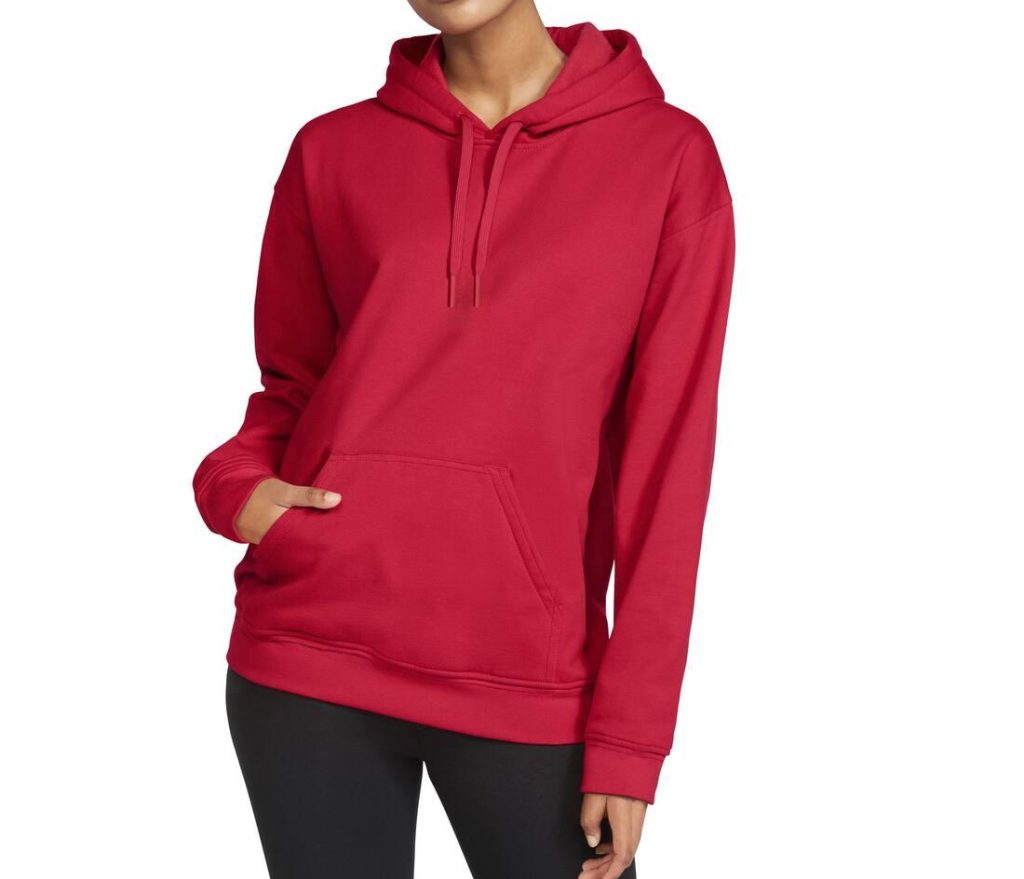 SOFTSTYLE MIDWEIGHT FLEECE Volwassenen HOODIE, RED, 3XL, GILDAN
