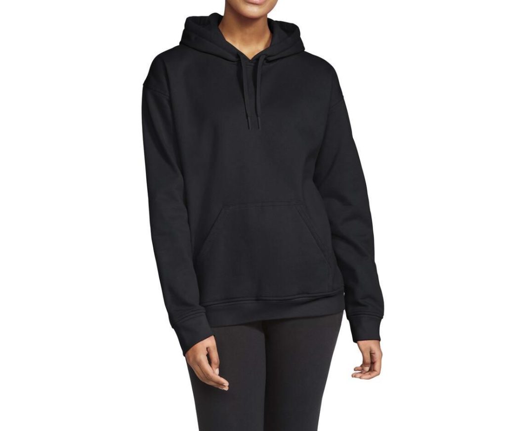 SOFTSTYLE MIDWEIGHT FLEECE Volwassenen HOODIE, BLACK, 3XL, GILDAN