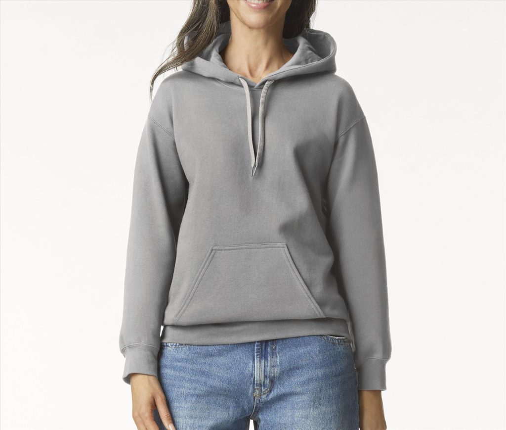 SOFTSTYLE MIDWEIGHT FLEECE Volwassenen HOODIE, CEMENT, 3XL, GILDAN