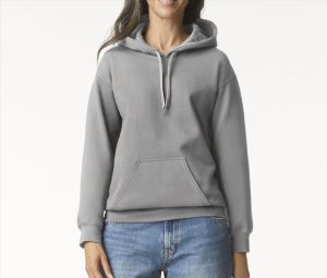 SOFTSTYLE MIDWEIGHT FLEECE Volwassenen HOODIE, CEMENT, 3XL, GILDAN