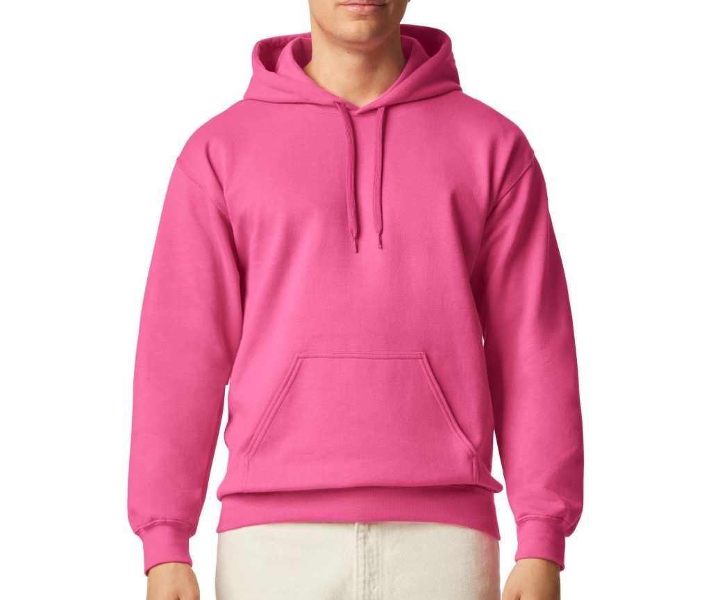 SOFTSTYLE MIDWEIGHT FLEECE Volwassenen HOODIE, PINK LEMONADE, 3XL, GILDAN