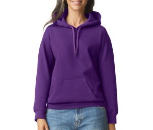SOFTSTYLE MIDWEIGHT FLEECE Volwassenen HOODIE, PURPLE, 3XL, GILDAN